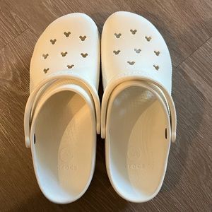 Mickey Mouse White Crocs